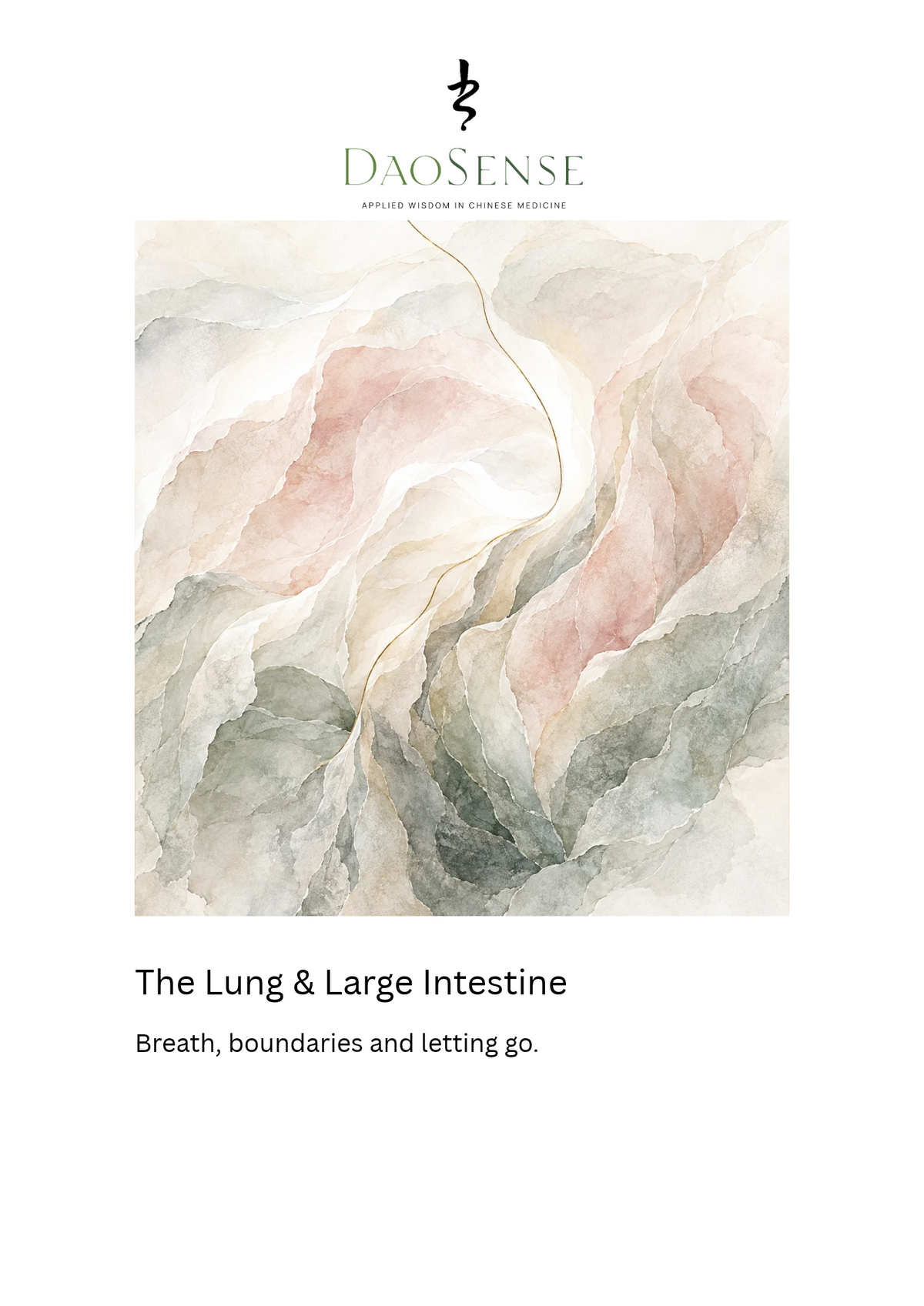 Lung & Large Intestine – Chinese Medicine workbook